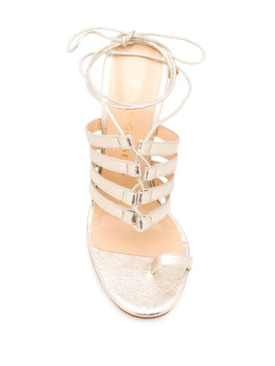 Shop Chloe Gosselin Karolina 95mm Sandals In Gold