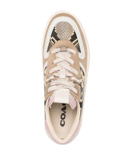 Shop Coach Citysole Court Low Top Trainers In Neutrals