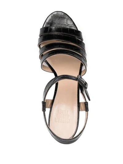 Shop Maryam Nassir Zadeh Palma Patent-leather Sandals In Black