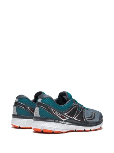 Saucony Triumph Iso 3 "grey/blue/red" Sneakers In Grey