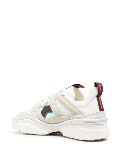 Shop Isabel Marant Kindsay Low-top Sneakers In White