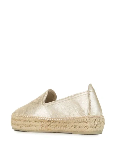 Shop Manebi Metallic 40mm Espadrilles In Gold