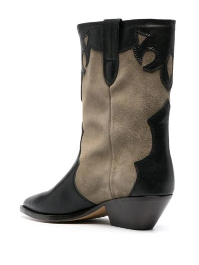 Shop Isabel Marant Duoni Western Boots In Neutrals