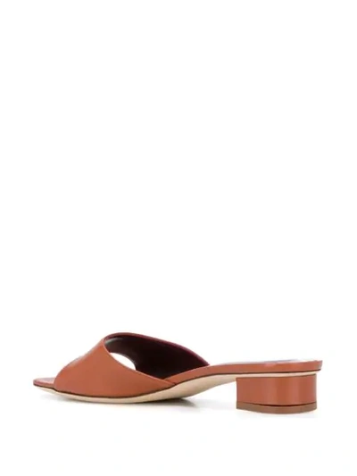 Shop Staud Square Front Mule In Brown