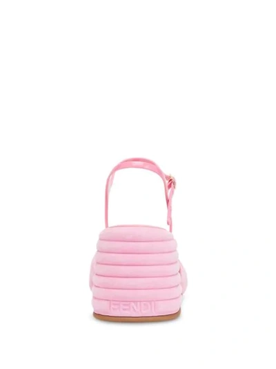 Shop Fendi Promenade Slingback Sandals In Pink