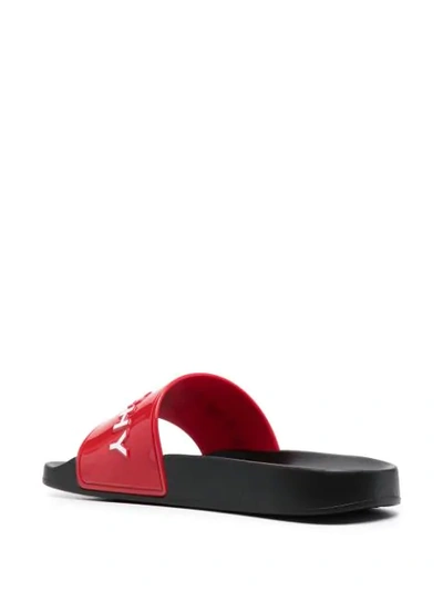 Shop Givenchy Logo-print Slide Sandals In Red