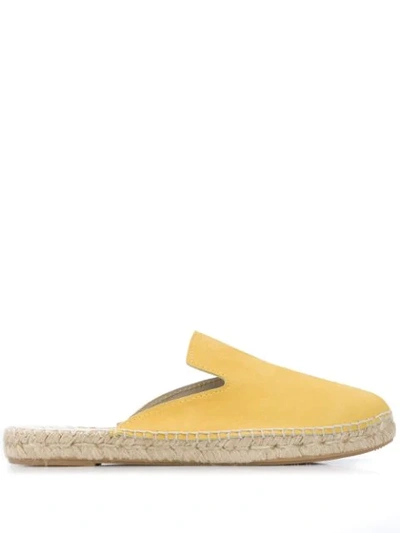 Shop Manebi Hamptons Backless Espadrille Loafers In Yellow