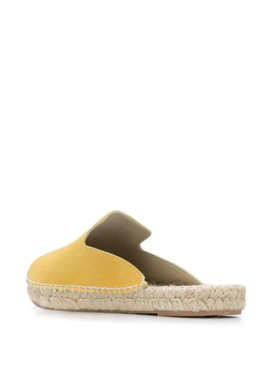Shop Manebi Hamptons Backless Espadrille Loafers In Yellow