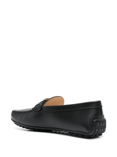 Shop Tod's T Timeless Loafers In Black
