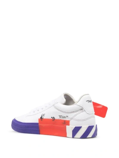 Shop Off-white Vulcanized Low-top Canvas Sneakers In White