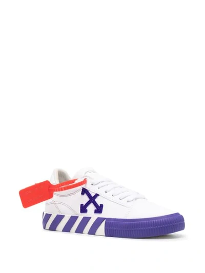 Shop Off-white Vulcanized Low-top Canvas Sneakers In White