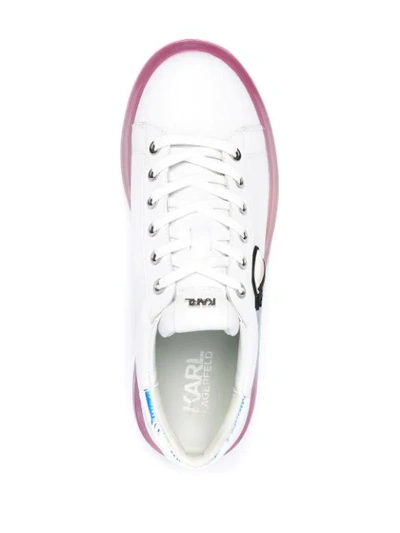 Shop Karl Lagerfeld Kapri K/ikonic Chunky Sneakers In White