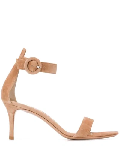 Shop Gianvito Rossi Portofino 70mm Sandals In Neutrals