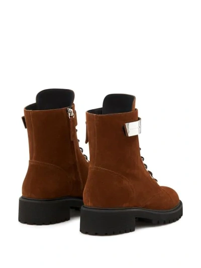 Shop Giuseppe Zanotti Alexa Boots In Brown