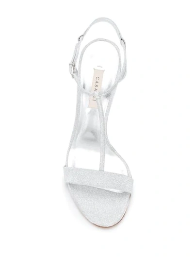 Shop Casadei Selena 110mm Sandals In Silver