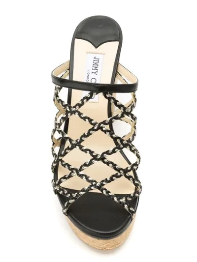 Shop Jimmy Choo Dalina 100mm Sandals In Black