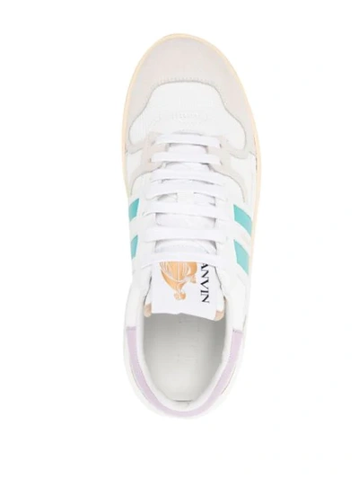 Shop Lanvin Clay Low-top Sneakers In White