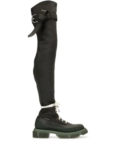 Shop Monse Gao Thigh-high Boots In Black