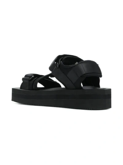 Shop Suicoke Platform Sandals In Black