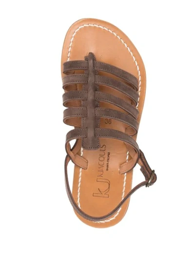 Shop Kjacques Slingback Sandals In Brown