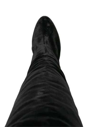 Shop Alberta Ferretti Knee-high Boots In Black