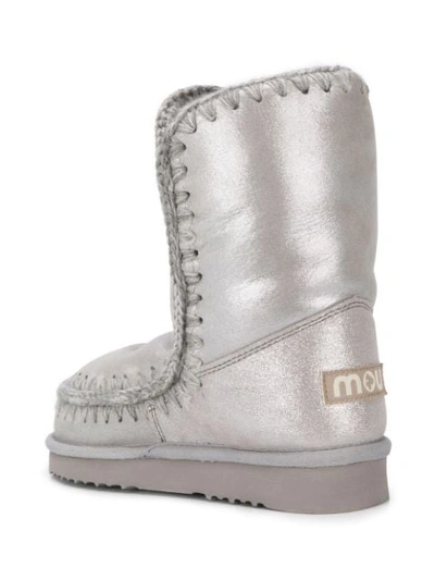 Mou Eskimo 24 Ankle Boots In Silver