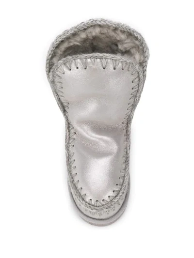 Mou Eskimo 24 Ankle Boots In Silver
