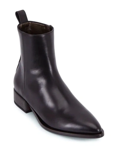 Shop Brunello Cucinelli Monili Embellished Ankle Boots In Black