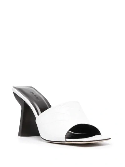 Shop By Far Two-tone Mules In White