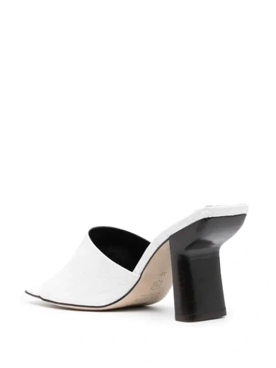 Shop By Far Two-tone Mules In White