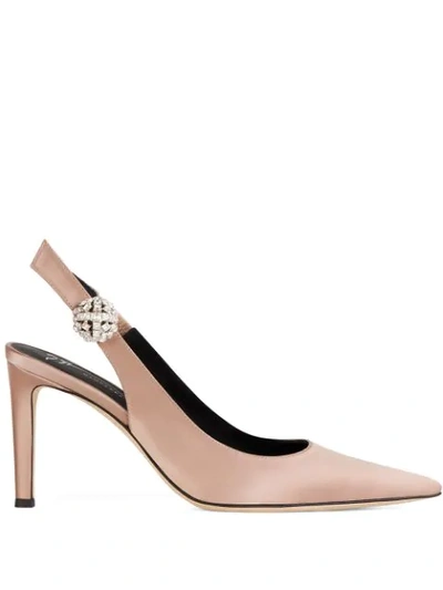 Shop Giuseppe Zanotti Embellished Detail Pumps In Pink