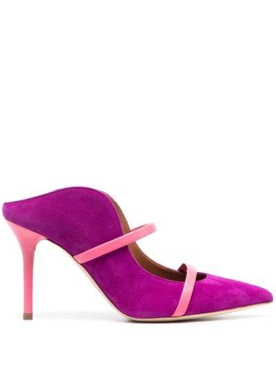 Shop Malone Souliers Maureen Suede Pumps In Pink