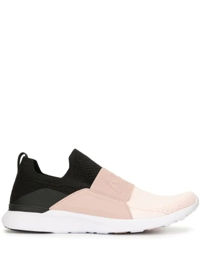 Shop Apl Athletic Propulsion Labs Colour-block Slip-on Trainers In Pink