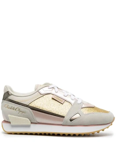 Shop Puma X Charlotte Olympia Mile Rider Trainers In Gold