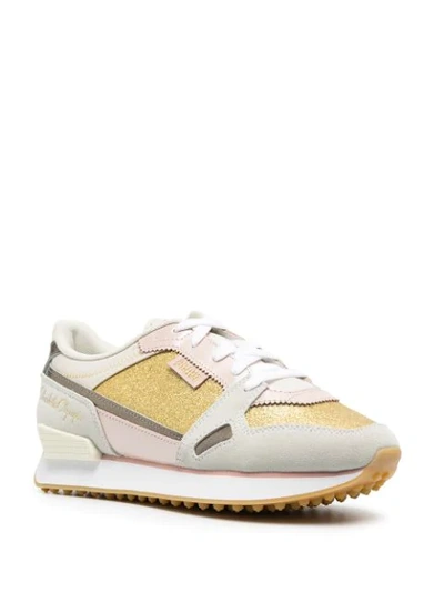 Shop Puma X Charlotte Olympia Mile Rider Trainers In Gold