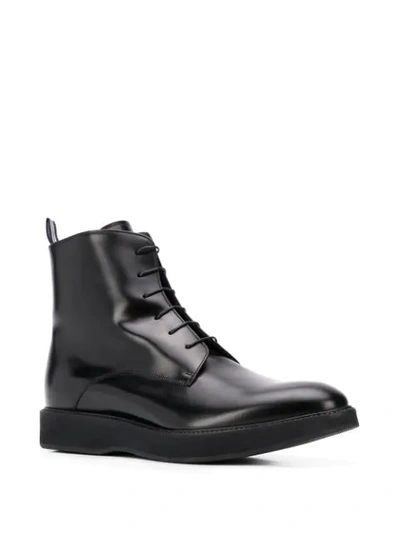 Shop Scarosso Ava Lace-up Boots In Black