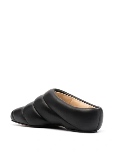 Shop Proenza Schouler Quilted Leather Mules In Black