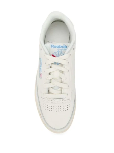 Shop Reebok Club C 85 Vintage Leather Sneakers In Neutrals