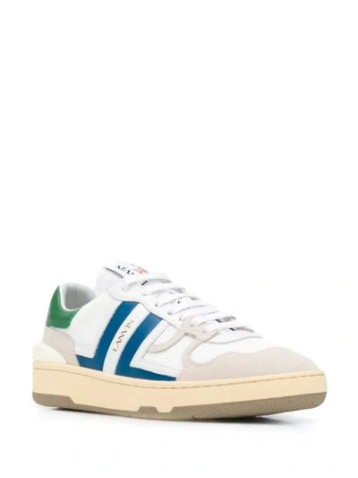 Shop Lanvin Clay Low-top Leather Sneakers In White