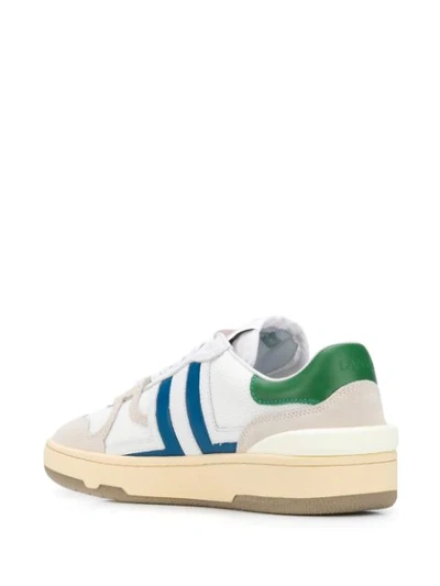 Shop Lanvin Clay Low-top Leather Sneakers In White