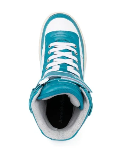 Shop Acne Studios Babila High-top Sneakers In Blue