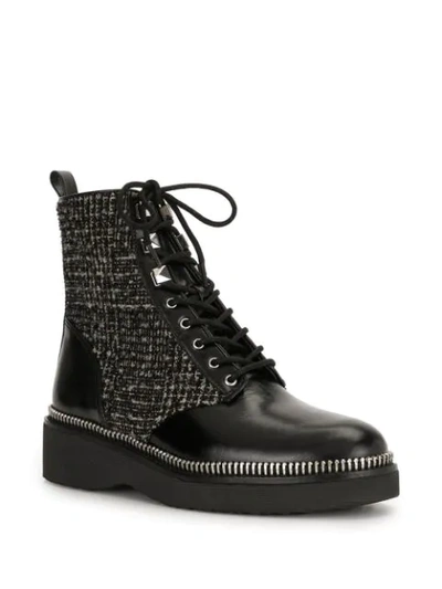 Shop Michael Michael Kors Haskell Lace-up Boots In Black