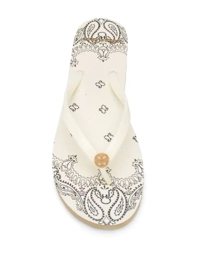 TORY BURCH LOGO PLAQUE FLIP FLOPS 