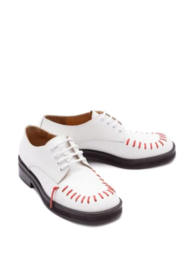 Shop Jw Anderson Derby Stitch Shoes In White