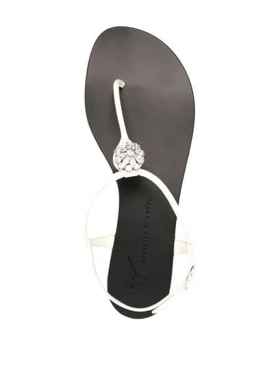 Shop Giuseppe Zanotti Margy Open-toe Sandals In White