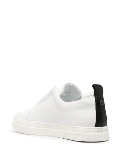 Shop Pierre Hardy Contrast Pull Tab Sneakers In White