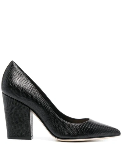 Shop Sergio Rossi Sergio Pointed Pumps In Black