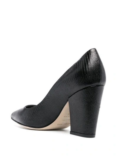 Shop Sergio Rossi Sergio Pointed Pumps In Black