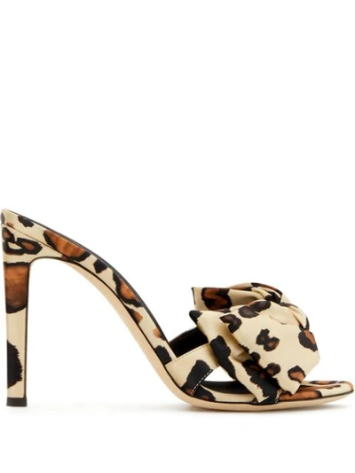 Shop Giuseppe Zanotti Hanna 105mm Mules In Neutrals