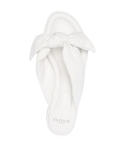 Shop Alexandre Birman Soft Clarita Flat Sandals In White